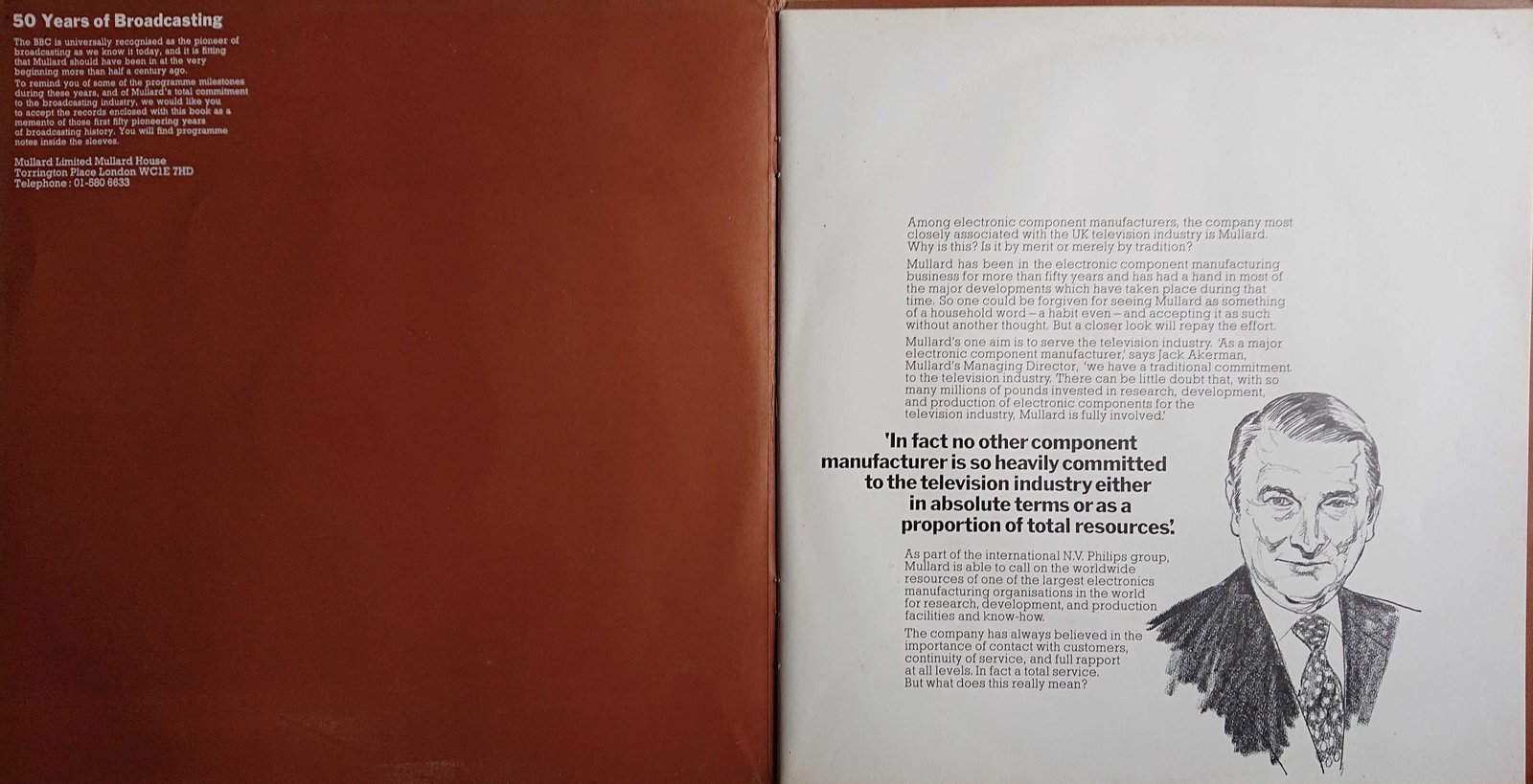 Middle of cover of M BBC 50